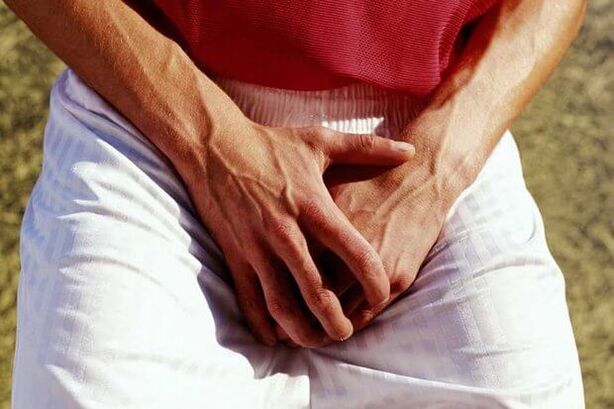 Douleur dans les testicules d'un homme